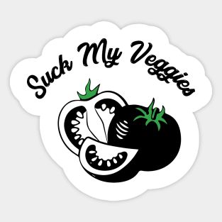 Suck My Veggies Sticker